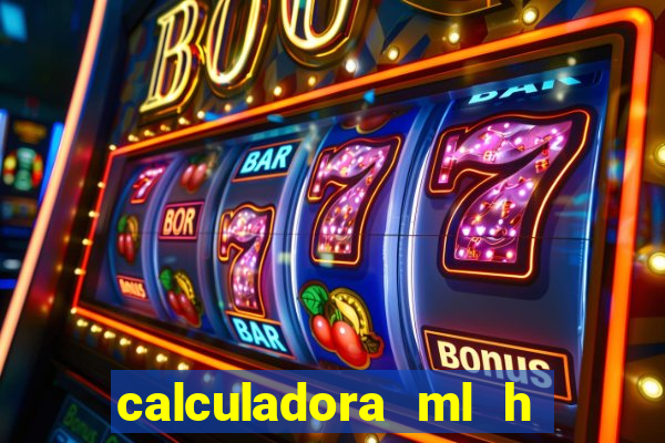 calculadora ml h para mcg kg min